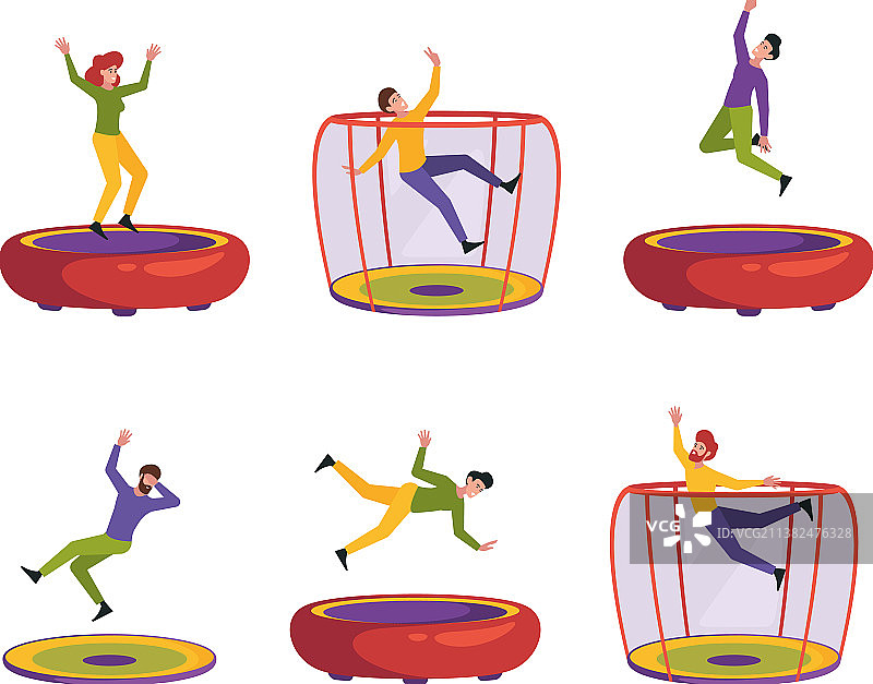 跳跃的人物形象图片素材