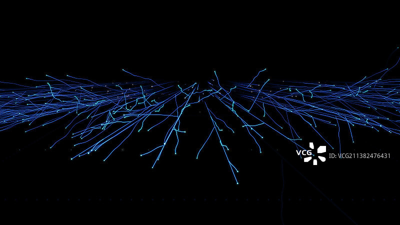 抽象发光体,超自然现象,散发荧光线条图片素材