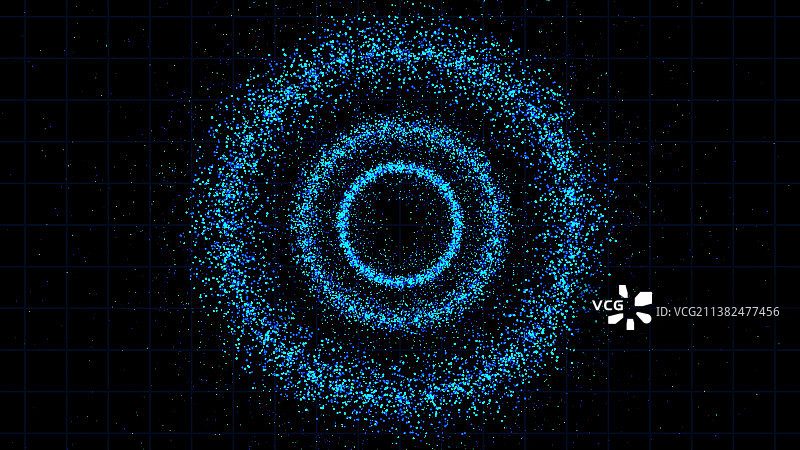 抽象圆形颗粒环绕图片素材