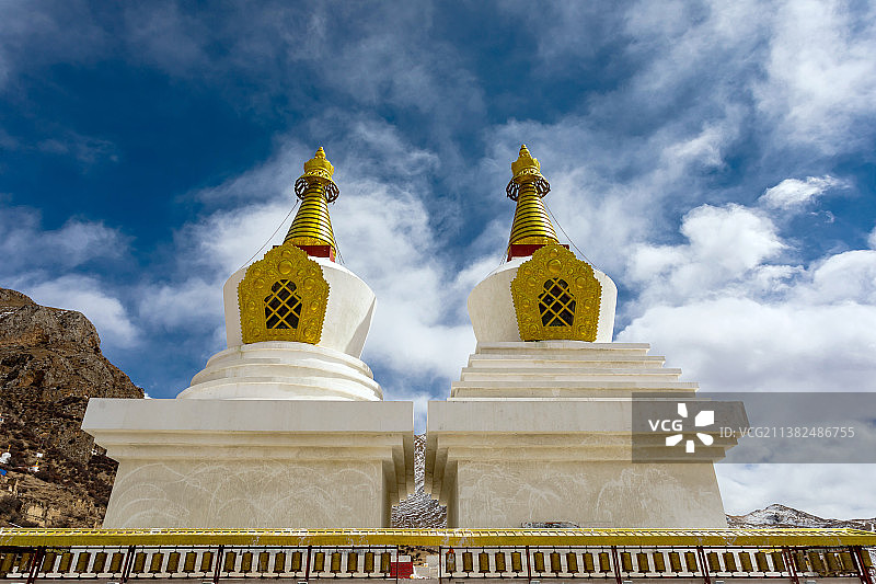 西藏拉萨达孜县扎叶巴寺图片素材
