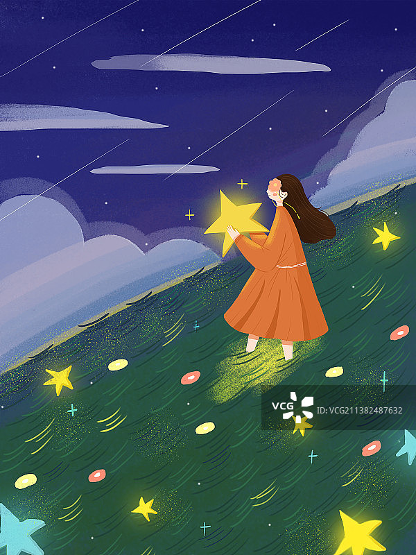 夜下星空图片素材