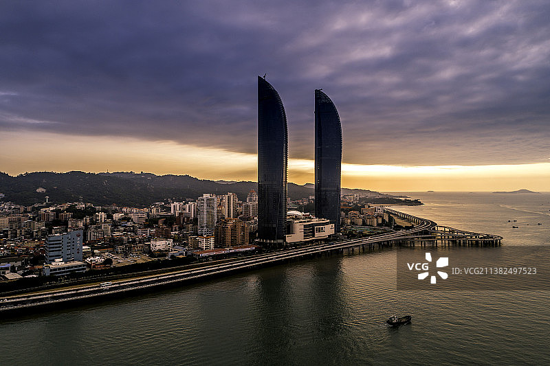 厦门岛之晨图片素材