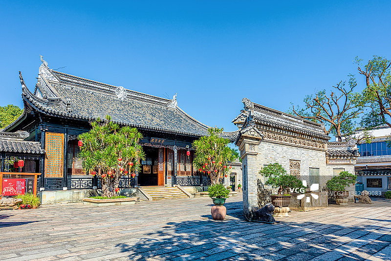 中国广东中山詹园先贤祠舜帝宝殿图片素材