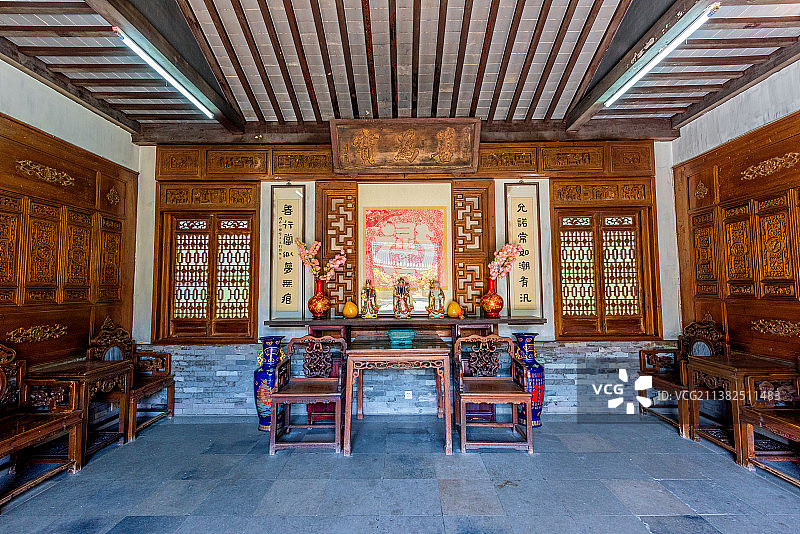 中国广东中山詹园养颐堂内景图片素材