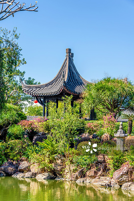 中国广东中山詹园园林风光图片素材