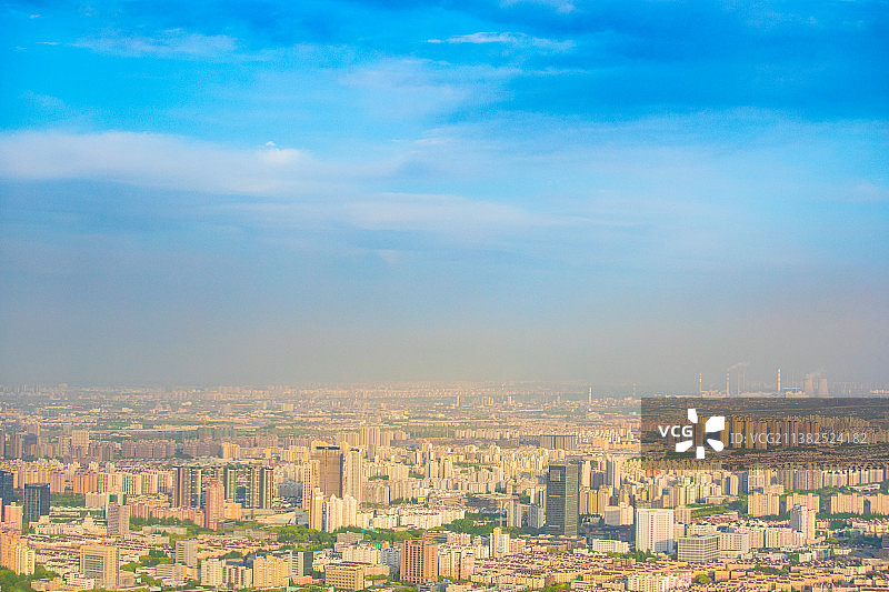 上海市闵行区-城市上空图片素材