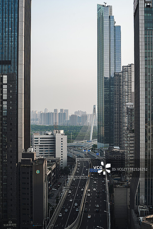 武汉硚口城市地标高架图片素材