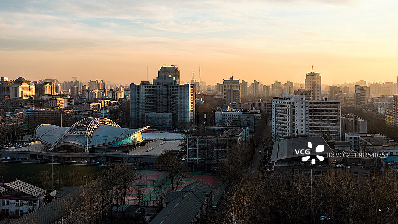 北京理工大学日出图片素材