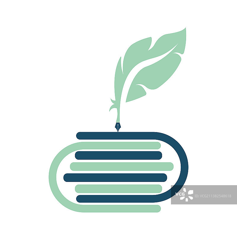 司法鹅毛笔在打开的书本上书写图片素材