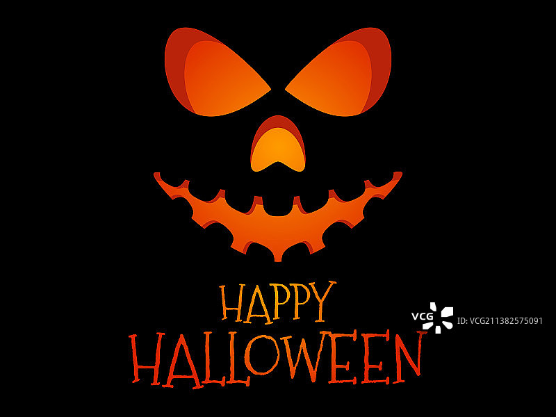 万圣节快乐：恐怖南瓜灯图片素材