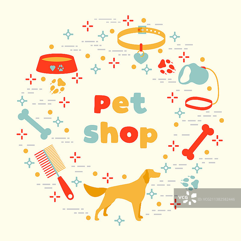 宠物店兽医动物收容所狗爪印图片素材