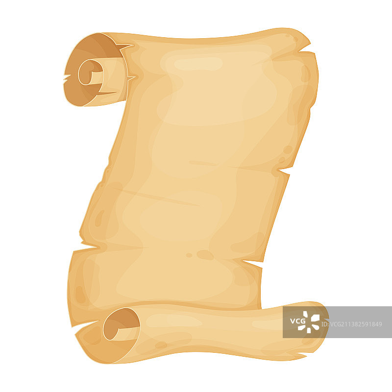 复古纸卷轴证书图片素材