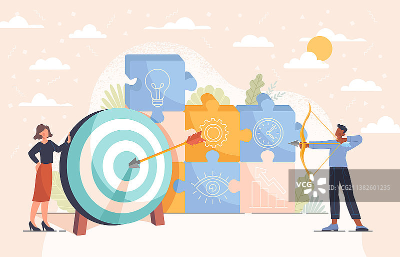 商业目标概念图片素材