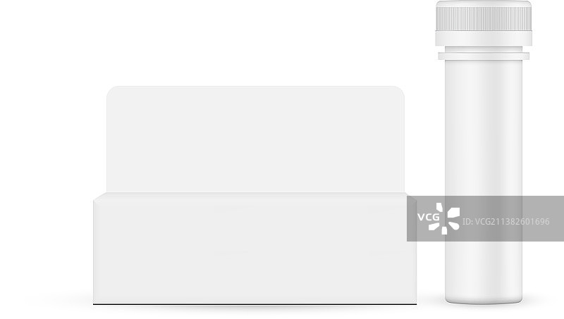 泡腾片塑料管及包装盒图片素材