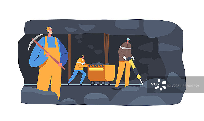 采掘业工人制服角色图片素材