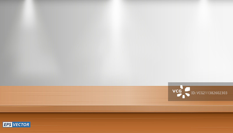 一套逼真的空白桌面模型与墙壁图片素材