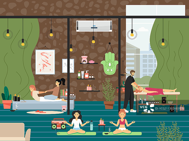 头部按摩治疗图片素材