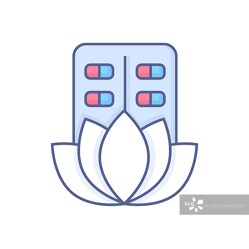 有机医药现代线条设计风格图标图片素材