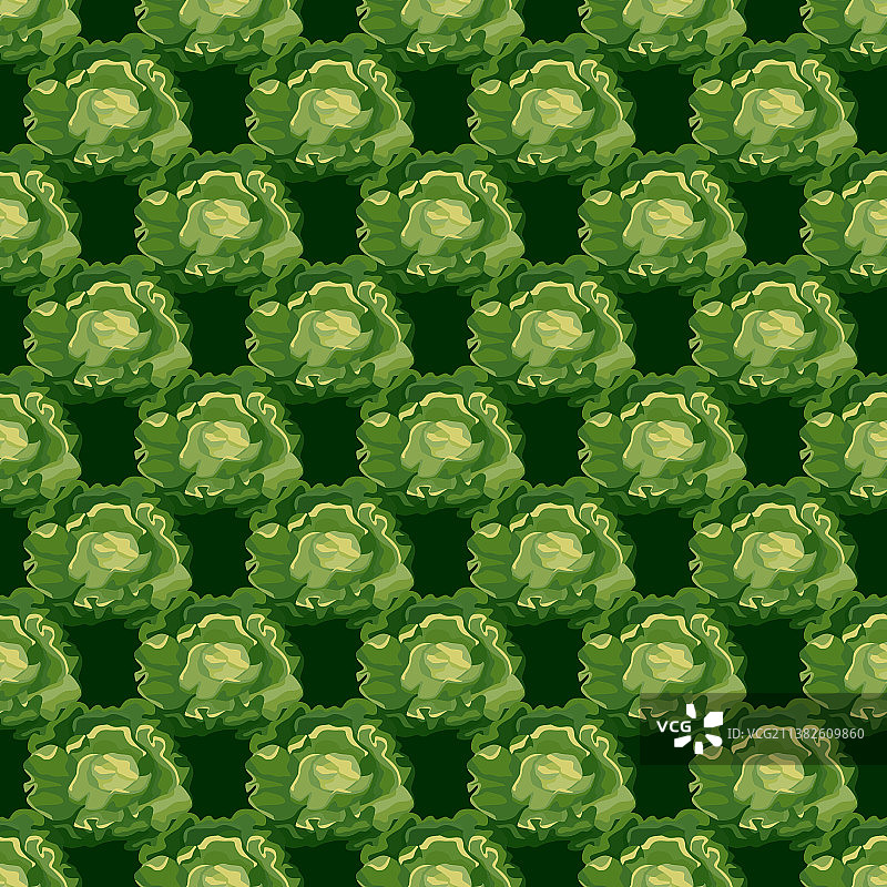 暗色背景奶油生菜无缝图案图片素材