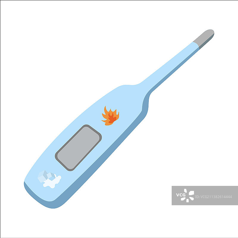 蓝色温度计，测量温度图片素材