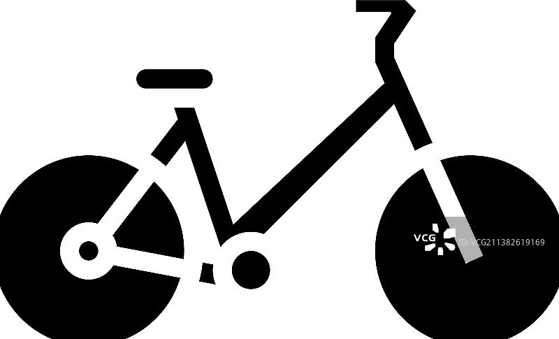 城市自行车交通标志图片素材