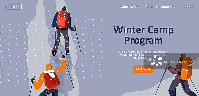 冬季露营初学者课程图片素材