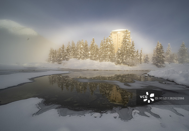 冬日虹桥图片素材