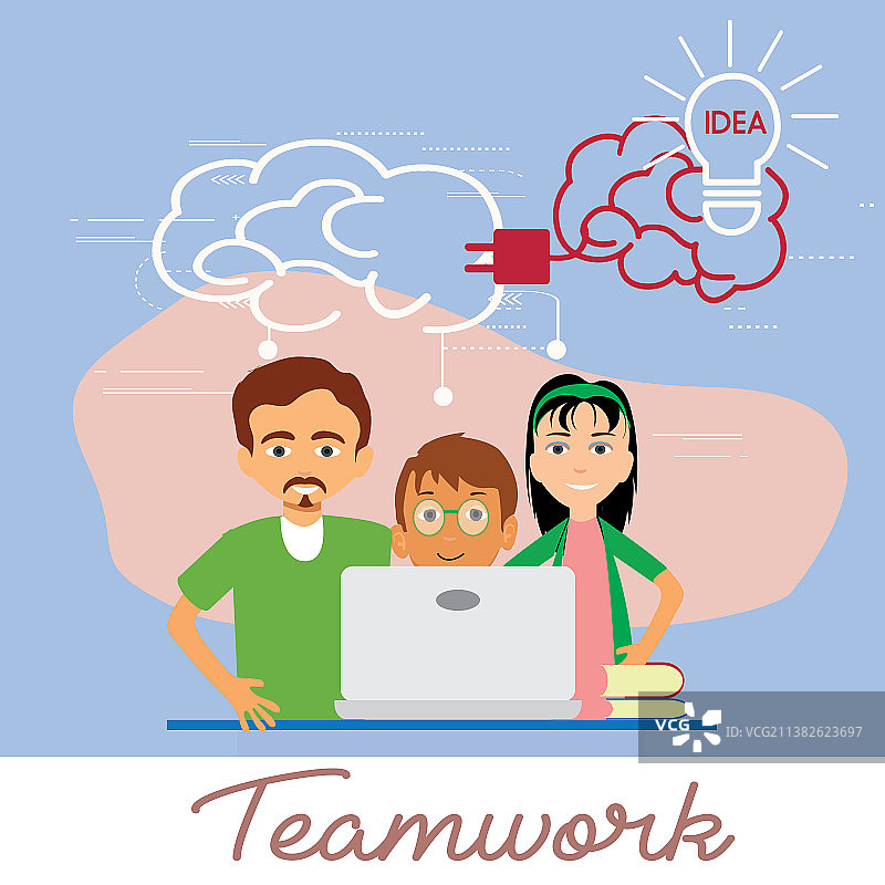 在办公室工作和交谈的人们图片素材