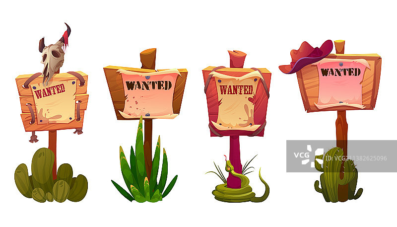 狂野西部通缉告示banner图片素材