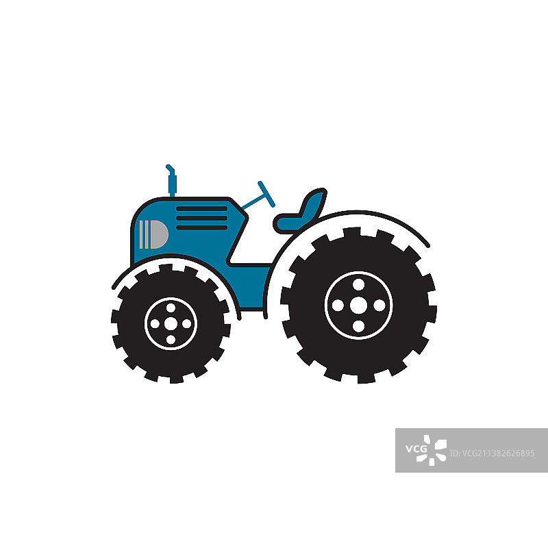 拖拉机图标设计图片素材