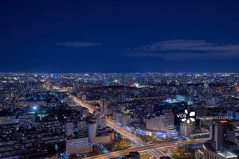 北京中央电视塔-夜景图片素材
