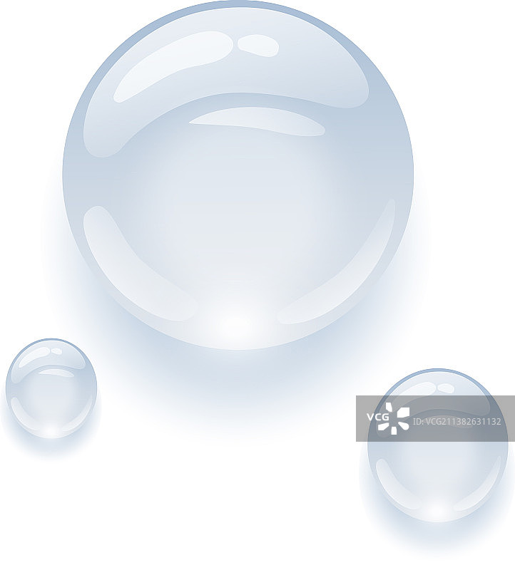 逼真地彩色水滴图片素材