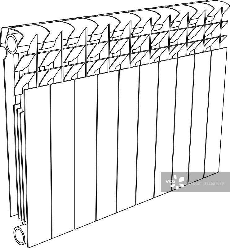 散热器链接部分图片素材