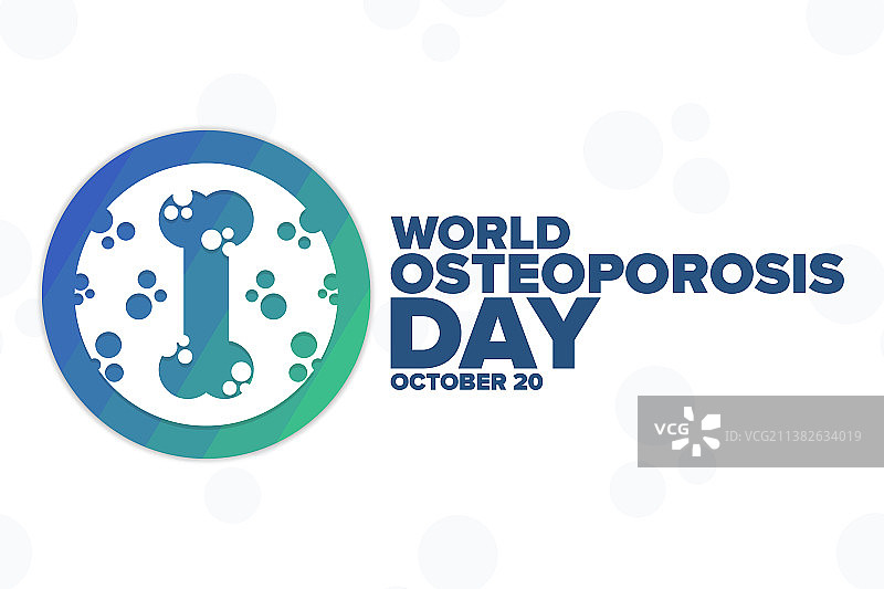 10月20日世界骨质疏松日图片素材