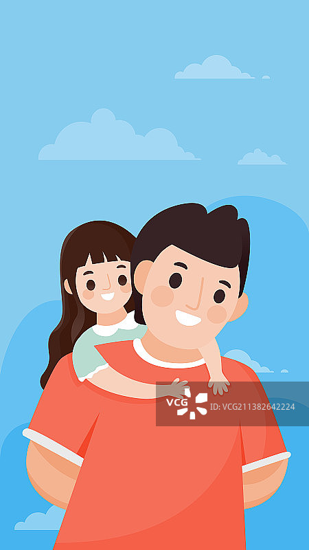 父亲节插画图片素材