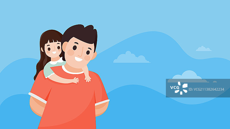 父亲节插画图片素材