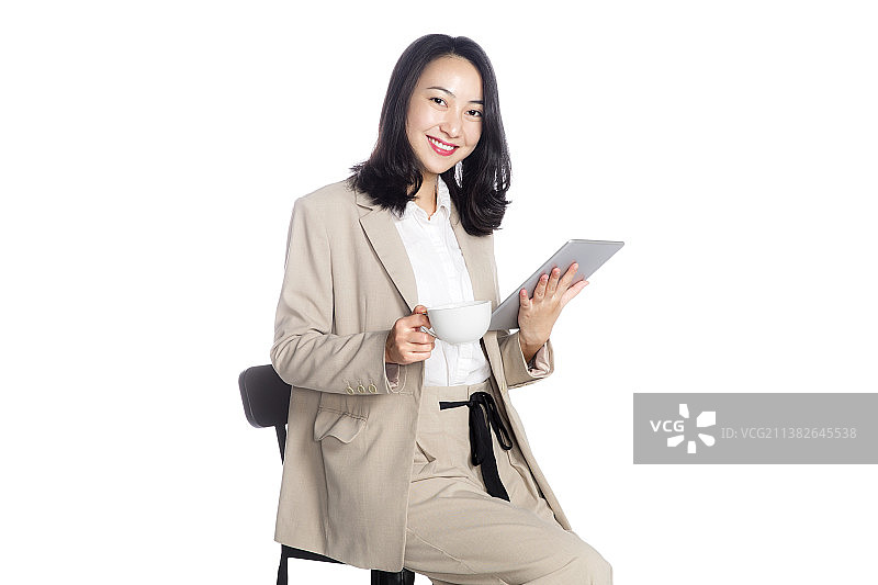 正在办公的商务女士图片素材