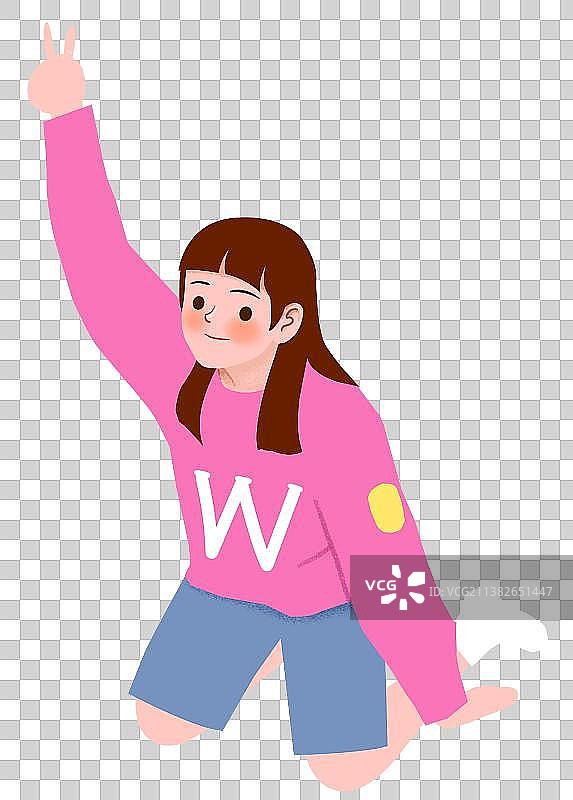 女孩元素图片素材