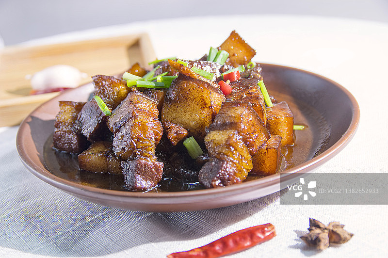 中国家常菜-红烧肉图片素材
