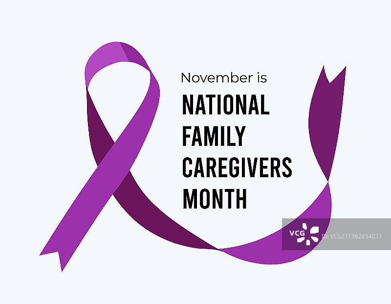十一月是全国照护者关怀月图片素材