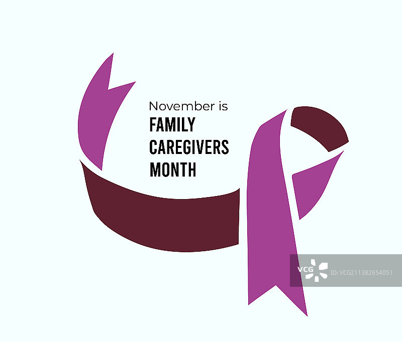 十一月是全国照护者关怀月图片素材