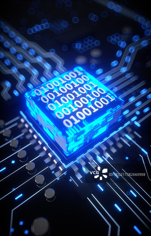 C4D大气科技芯片图片素材