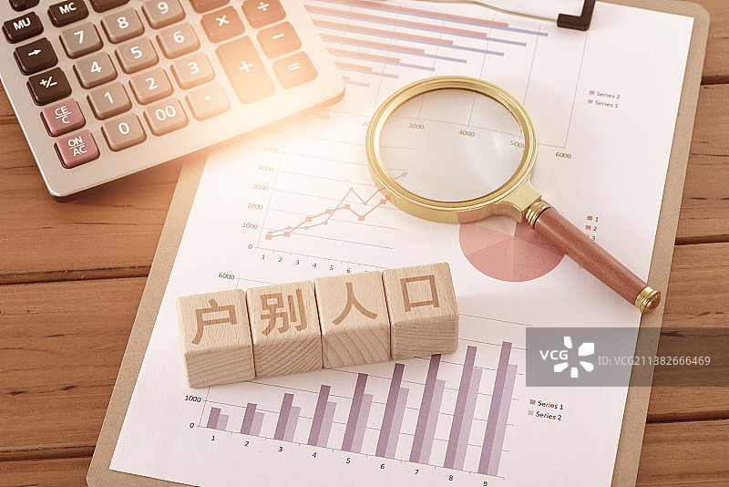 图表上的文字积木户别人口图片素材