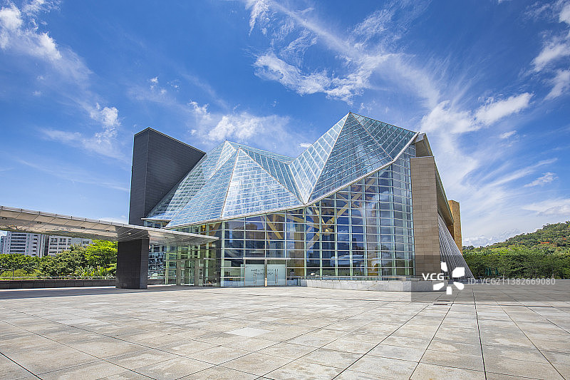 深圳图书馆音乐厅地标风光图片素材
