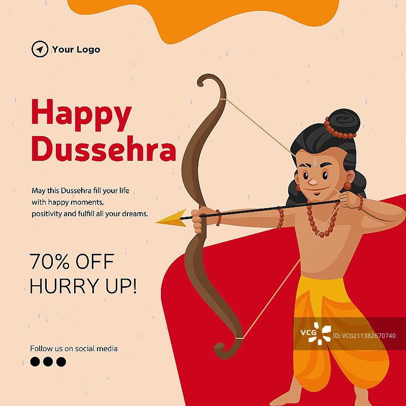 快乐十胜节横幅设计图片素材