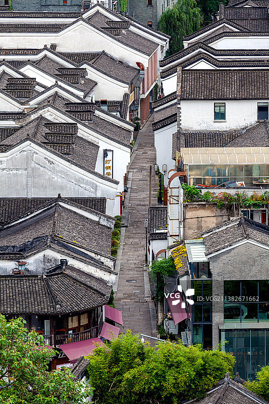 杭州城南老城区的街巷打铜巷图片素材