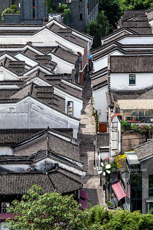 杭州城南老城区的街巷打铜巷图片素材
