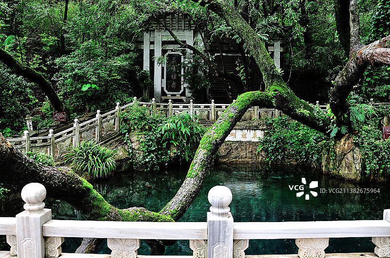 云南大理蝴蝶泉景色图片素材