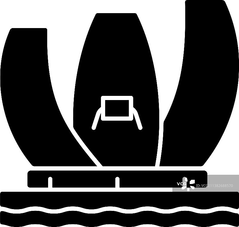 艺术科学博物馆黑色图标图片素材