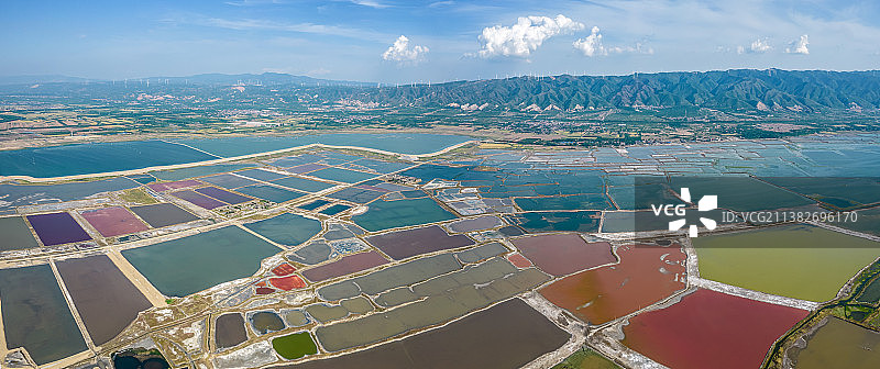 亚洲中国山西运城盐湖图片素材